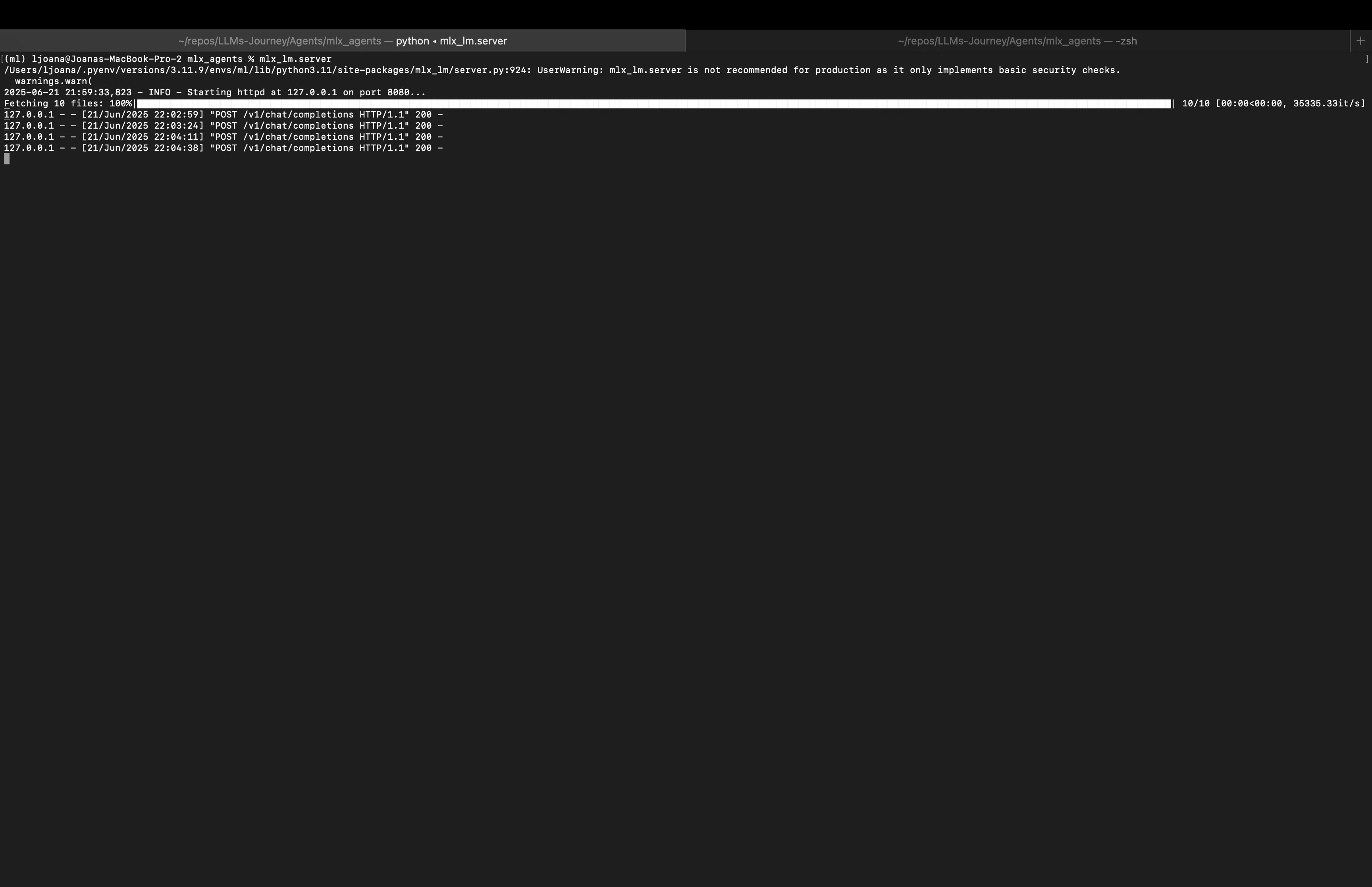 Server logs