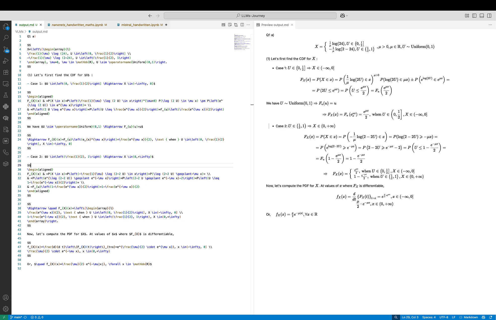 Output 1 Mistral